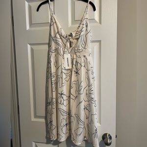 Ecowish Spaghetti Strap Midi Dress with Floral Print